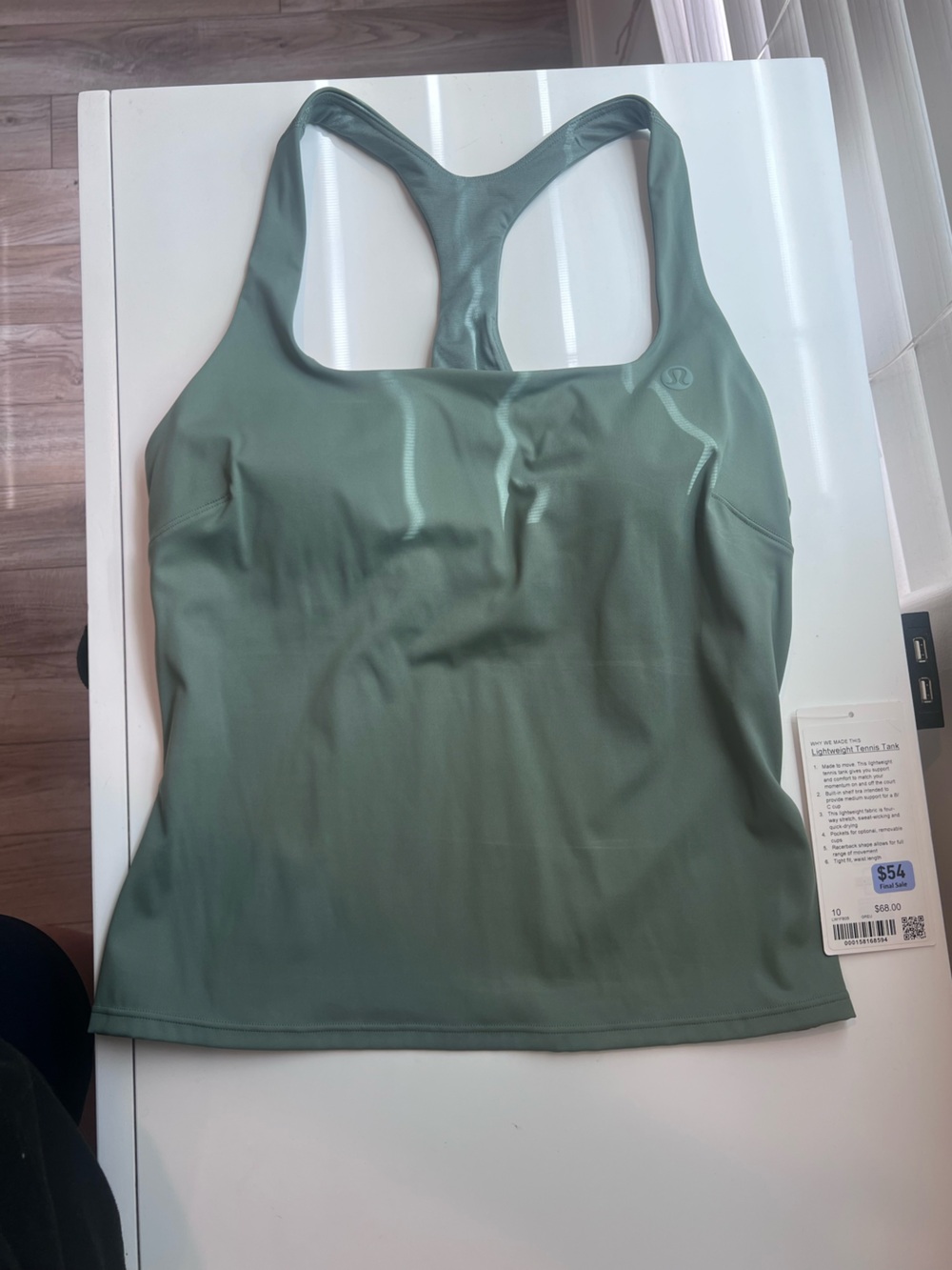 lululemon athletica Sage Green Athletic Tank